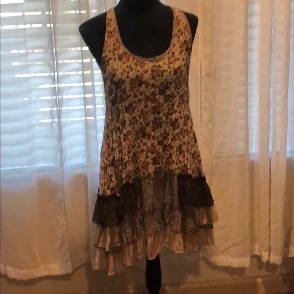 Layered floral summer dress